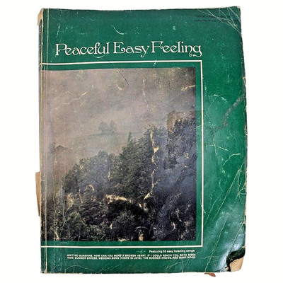 Peaceful Easy Feeling Easy Listening Piano Vocal Guitar Songbook Warner Book Vtg
