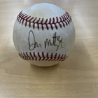 Don Mattingly Autographed Baseball Official America League Ball Yankees