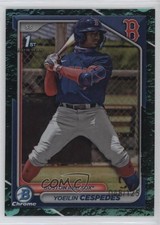 2024 Bowman Chrome Prospects Aqua Lunar Refractor 48/125 Yoeilin Cespedes 7c7