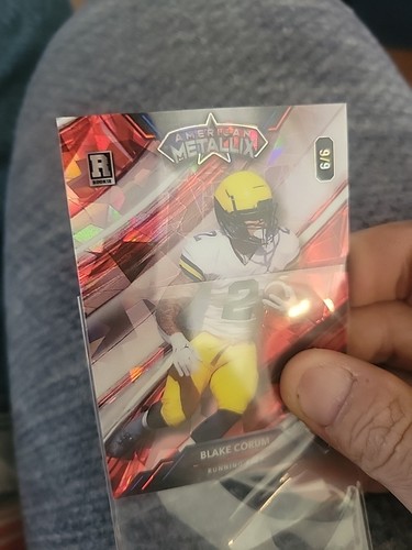 2023 WILD CARD AMERICAN METALLIX RC BLAKE CORUM Cracked Ice 6/6 FROM NATIONAL - Picture 3 of 3