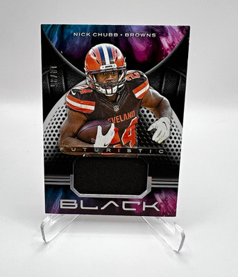 Panini 2019 Black Futuristic Nick Chubb#F-NC Silver /35 Browns Player Worn Patch