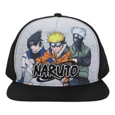 Bioworld Naruto Sasuke Naruto  Kakashi Youth Snapback Cap Multicolored