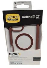 For iPhone 16 Plus Brick Red Clear XT Defender Shockproof Case Magsafe Otter Box