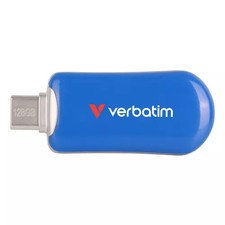 Verbatim Plectra USB-C Flash Drive Blue 128GB