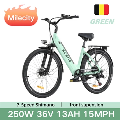 Bicicleta eléctrica HillMiles 250W 36V 13AH E-Bike 25KM/H 7 velocidades bicicleta 26 pulgadas