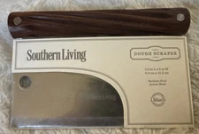 Southern Living Dough Scraper Stainless Steel Blade Acacia Handle