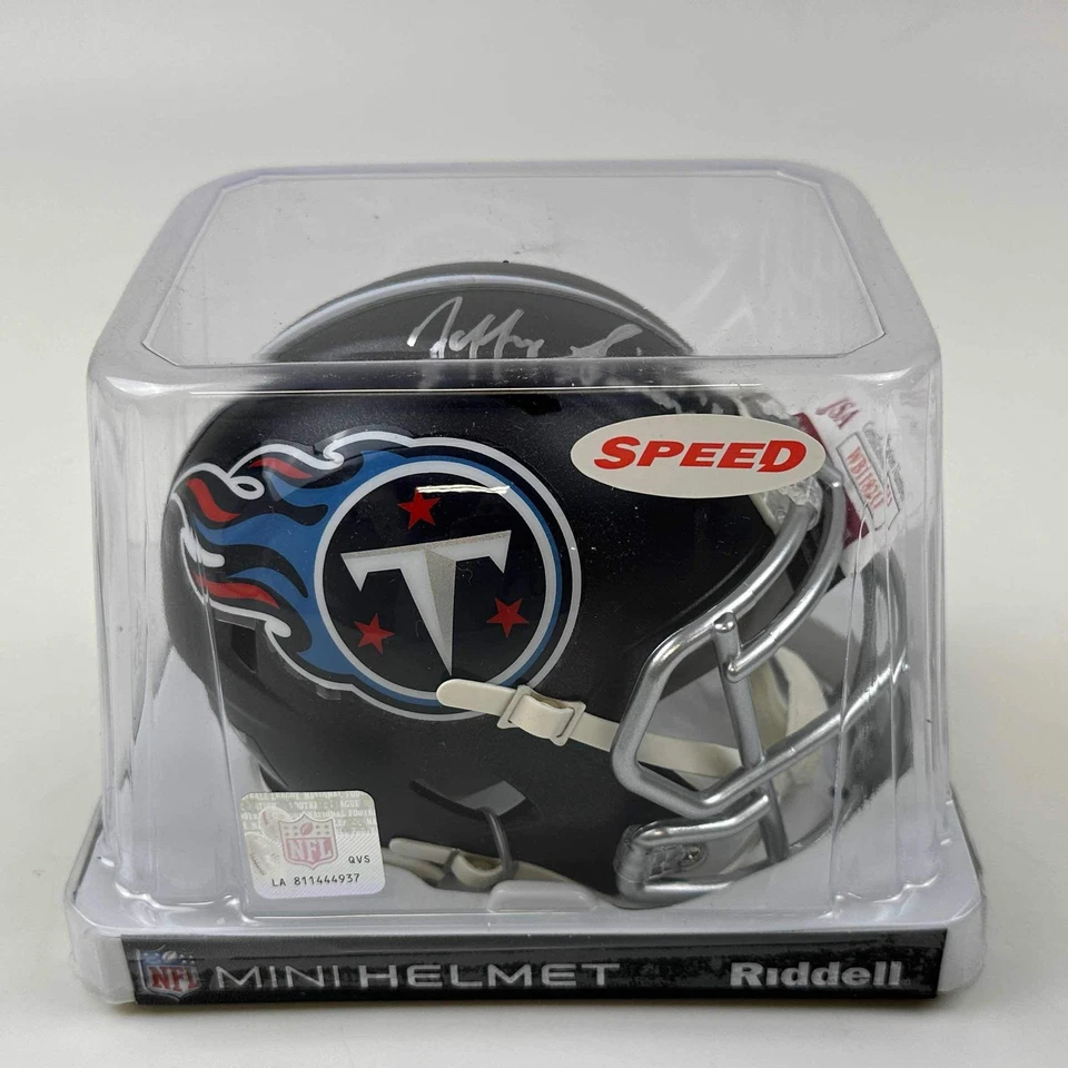 Autographed/Signed Jeffery Simmons Tennessee Titans Mini Football Helmet JSA COA - Image 3 of 3