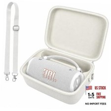 Hard Travel Case for JBL Charge 6/5 Portable Bluetooth Speaker White