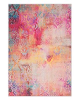 Teppich Rechteckig Bunt Modern 140 X 200 Cm Kurzflor Isparta