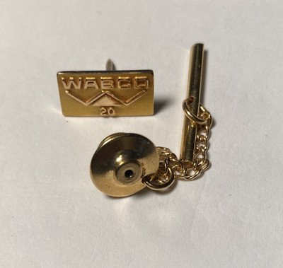 Vintage (WABCO) Westington Air Brakes 10K gold Service Pin/Tie tack, 1.6g