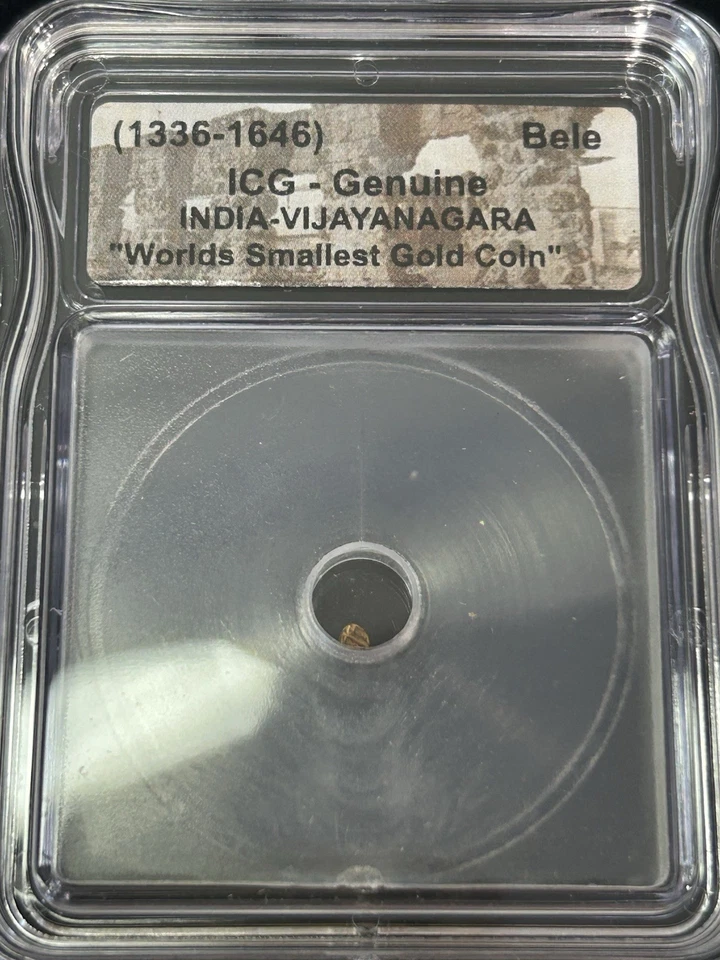 SASA Lot Of (10) 1336-1646 India Vijayanagara "World's Smallest Gold Coin" ICG - Image 2 of 4