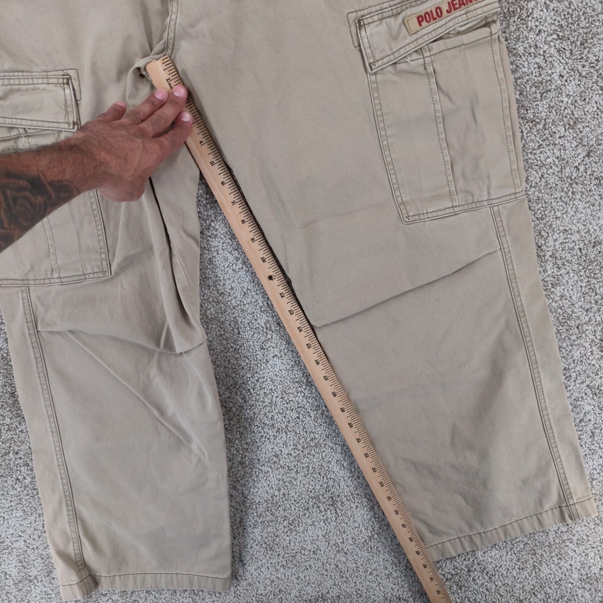 Vtg Polo Jeans Company Cargo Pants Mens 34x30 Polo Ralph Lauren