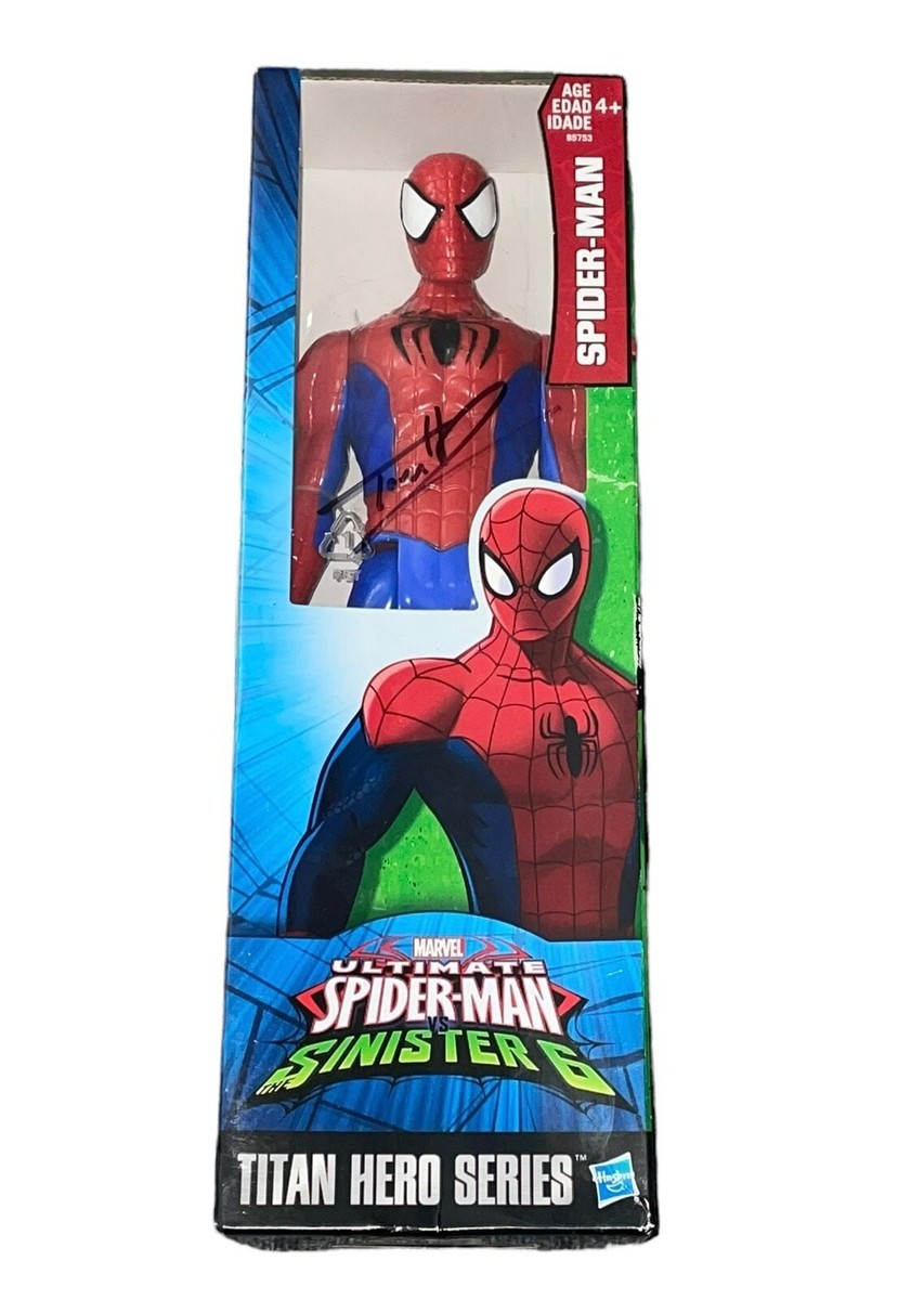 Tom Holland Signed Autograph Spider-Man Action Figure Titan