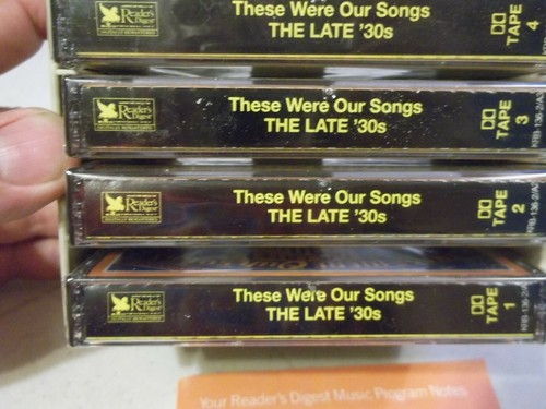 New SEALED Lot 4 1987 READERS DIGEST These Were Our Songs LATE 30s Tape Cassette - Picture 3 of 3