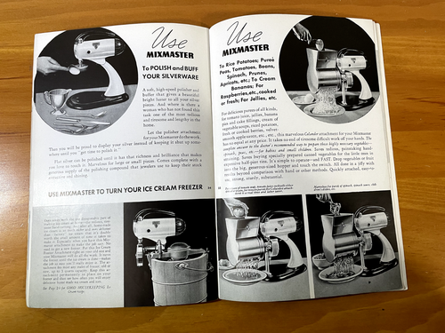 *VINTAGE* How to Get the Most Out of Your Sunbeam Mixmaster pamphlet (1941) - Picture 4 of 6