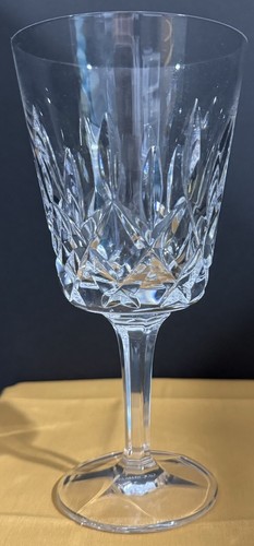 Gorham King Edward Water Goblet- 7 1/8”H, 3.5”W, Blown Glass, Germany/Hungary