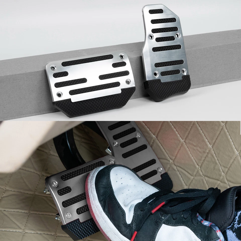 2x Car Universal NonSlip Automatic Foot Brake & Gas Pedal Pad Cover Kit Non-Slip - Image 4 of 4