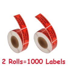500/Roll 2 Rolls 1 X 2 This Is a Set Do Not Separate Shipping Stickers Label Red