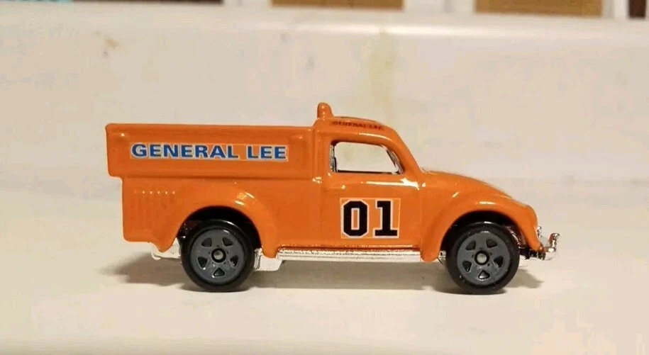 定制风火轮大众甲壳虫 P/U 带哈扎德公爵李将军贴花 — 第 3/4 张图片