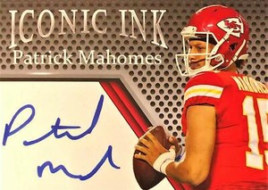 autographed patrick mahomes football
