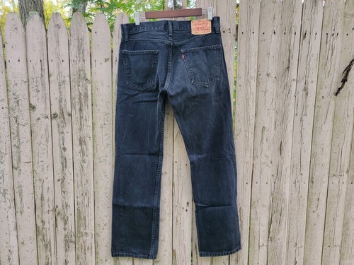 Levi's 505 Men's 31x32 Black Wash Straight Fit Jeans - Picture 2 of 8