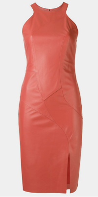 red leather plus size dress Plus Size Alisha Vegan Leather Matching Set