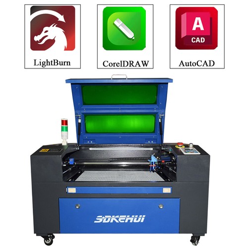 Autofocus Macchina laser CO2 60W Incisore Cutter Schneider 600x400mm - Foto 7 di 10