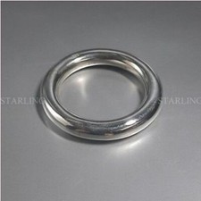 Teething Ring Grasping Ring 925  Sterling Silver For Baby Rattle V1 