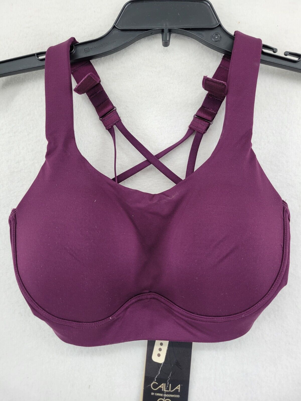 Calia Carrie Underwood Womens Go All Out Crossback Sports Bra - XS - Purple