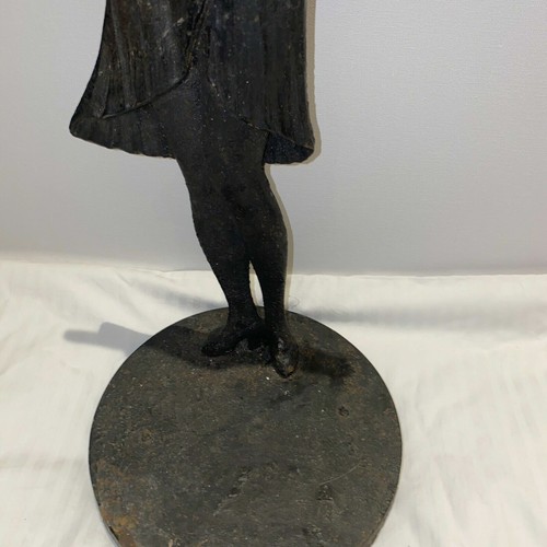 Art Deco Cast Iron Lady  - Picture 5 of 8