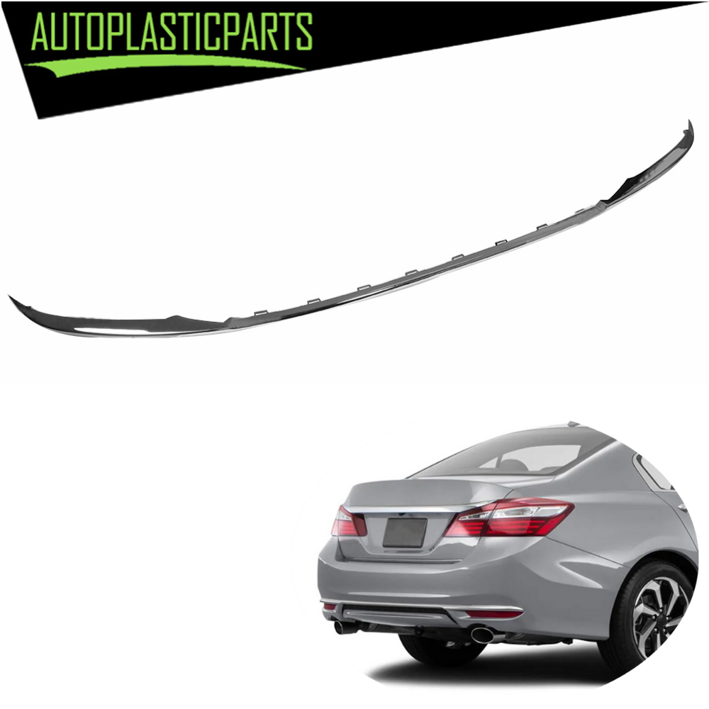 Chrome Rear Bumper Lower Molding – 2016-2017 Honda Accord 4-Door, Direct Fit