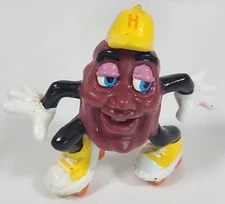 1988 Hardee's California Raisins PVC Figure Rollin' Rollo Yellow