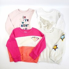 Lot Of 4 Gymboree Girls Size 3-4 Long Sleeves Winter Sweater