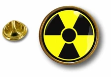 Pins Pin Badge Pin's Metal Button Biohazard Symbol Radioactive Radiation Danger