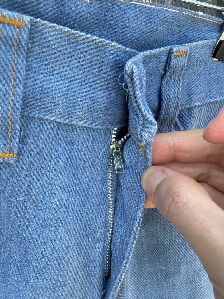 Pantalones de mezclilla de colección años 70 80 Sears pana Perma Prest niños 10 bootcut reales 23x24 Foto 2 de 3