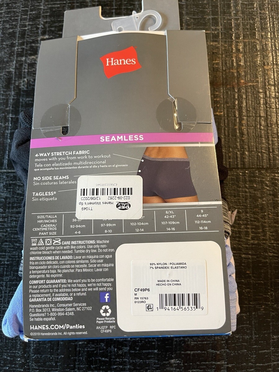 ＊an＊ Hanes Comfort Flex Fit Women Small Tagless Multicolor Boyshorts 5