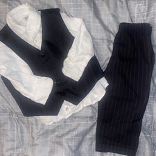 Boys 2 Piece Suit Set Size 18 M With 24m Button Down Shirt. TheChildrens Place