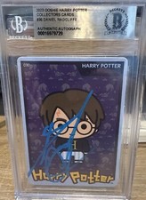 Daniel Radcliffe Signed 2023 Ooshie Harry Potter Collectors Cards #30 BAS Slab