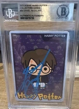 Daniel Radcliffe Signed 2023 Ooshie Harry Potter Collectors Cards #30 BAS Slab