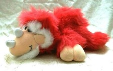 Vintage 1993 Dakin Red SHAGASAURS Dinosaur Plush Creative Cartoon Factory WT