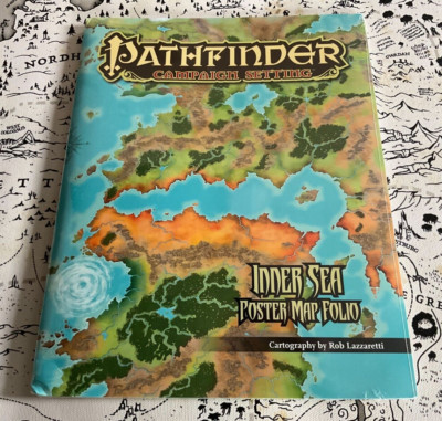 PATHFINDER rpg Campaign Setting  INNER SEA  Poster Map Folio NEW in shrink