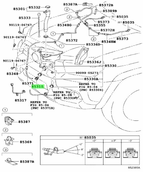 専用② TOYOTA Lexus GX460 IS300 Motor And Pump Windshield Washer Genuine