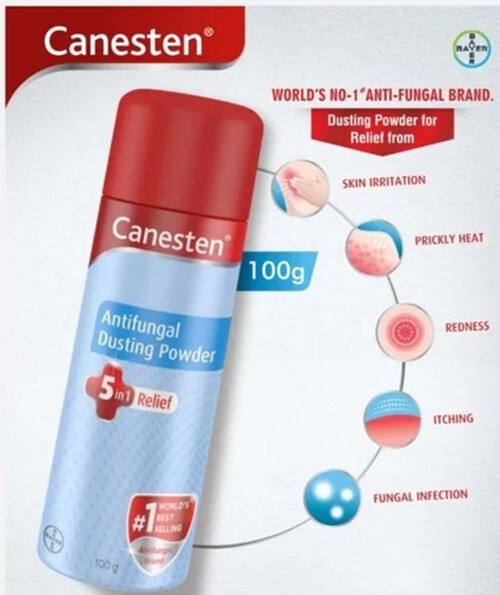 3X 100g Canesten Antifungal Dusting Powder For Fungal Infections