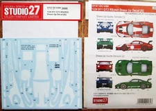 DECAL: 1/24 S271255 Porsche 911 GT3 White Stripe Set