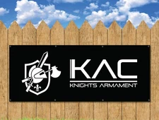KNIGHTS ARMAMENT COMPANY KAC 8X3 FT VINYL BANNER CUSTOM RIFLE LOGO DESIGN