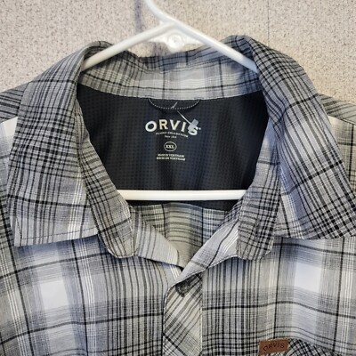 Orvis Homme Grande Chemise Manches Courtes Boutonnée-Front