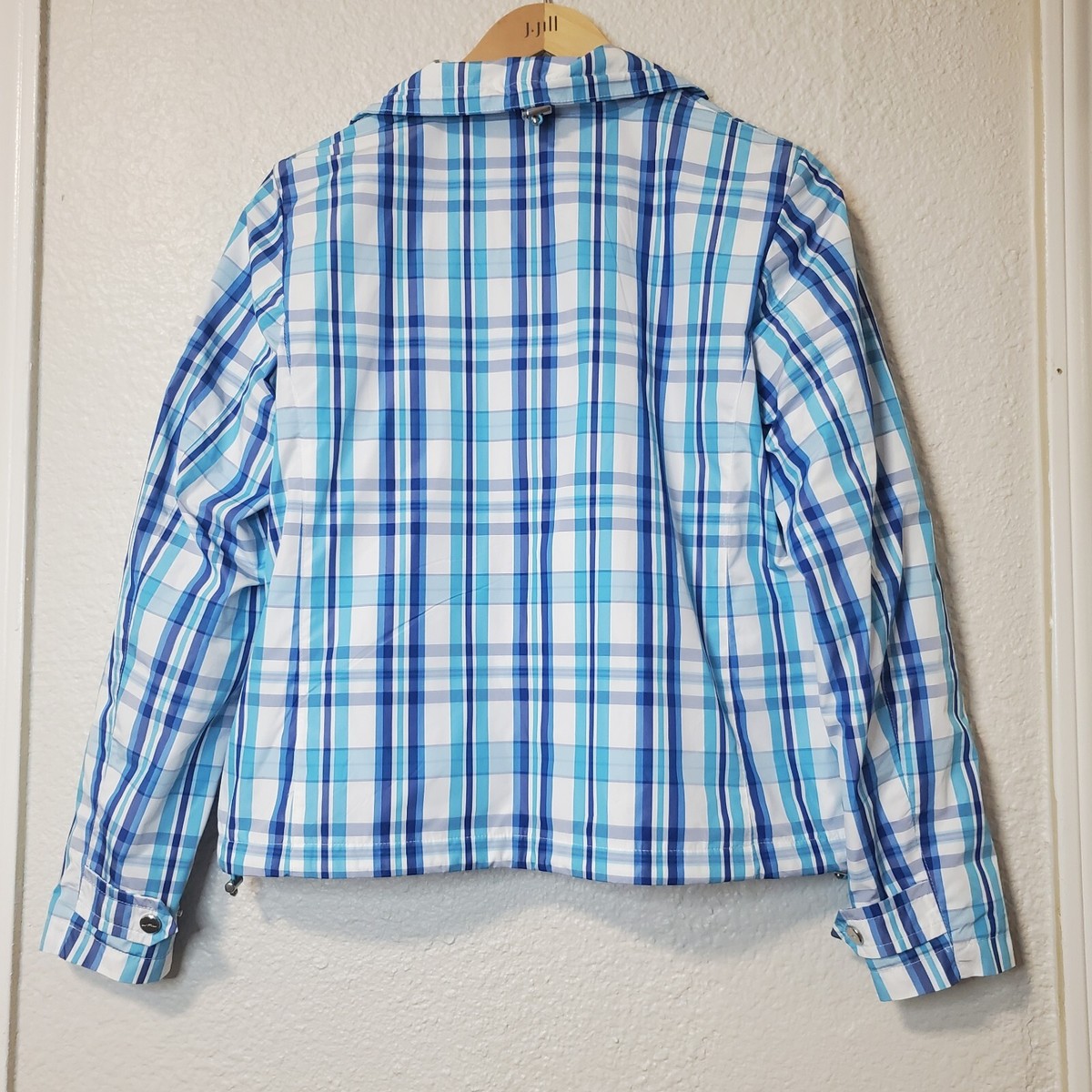 Ralph Lauren Active Women's Check Plaid Jacket Full zip Front size