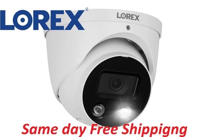 Lorex Indoor/Outdoor 4K IP Dome Security Smart Camera Deterrence Motion E893DD-E