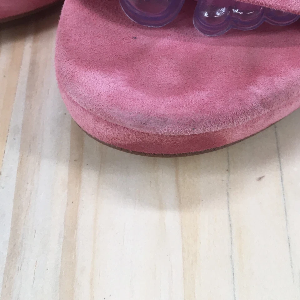 Sandálias femininas Sam Edelman 8,5 jade tornozelo alça rosa biqueira aberta salto agulha - Imagem 4 de 4