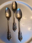 Wallace GRANDE BAROQUE Sterling Silver Teaspoons - Set of 3 - No Mono - 3.8oz
